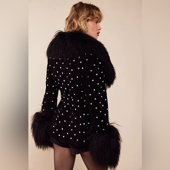 NWT Susanna Chow Penny Lane Suede Jacket - Picture 2 of 6